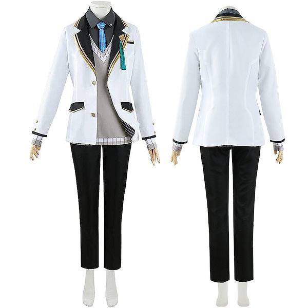 Qoo10] にじさんじ 弦月藤士郎 制服 ウィッグ追