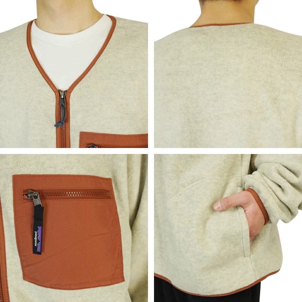 パタゴニア PATAGONIA男女兼用 ジャケットSYNCHILLA CARDIGAN UNISEXシンチラ カーディガン ユニセックスOAT オートミールb