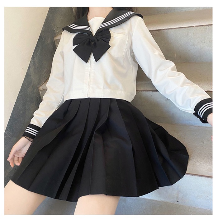 セーラー服 制服 蝶結び 衣装 普段着 春 夏 おすすめ 学生服 ユニフォーム 大 秋 可愛い 品質満点 Jk