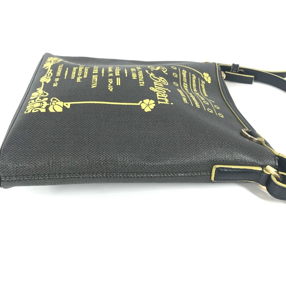 ショルダーバッグ ロゴ S.Bulgari カバン ポシェット 斜め掛け PVC/レザー グレー ショルダーバッグ ロゴ S.Bulgari カバン ポシェット 斜め掛け PVC/レザー グレー