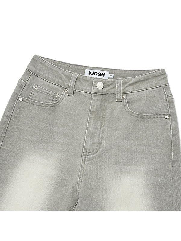 CHERRY SPAN SLIM-FIT DENIM PANTS [KHAKI]