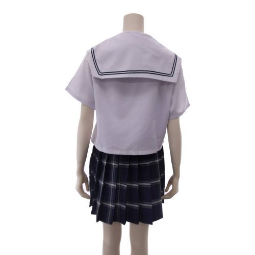 916コスプレ コスチューム 学制服風 リボン 刺繍 胸元 チェック ホワイト S M L XL GRAXIA グラシア 916コスプレ コスチューム 学制服風 リボン 刺繍 胸元 チェック ホワイト S M L XL GRAXIA グラシア