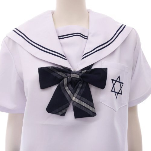 916コスプレ コスチューム 学制服風 リボン 刺繍 胸元 チェック ホワイト S M L XL GRAXIA グラシア 916コスプレ コスチューム 学制服風 リボン 刺繍 胸元 チェック ホワイト S M L XL GRAXIA グラシア