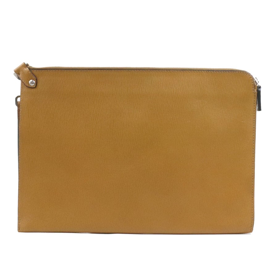 サルヴァトーレフェラガモ Salvatore Ferragamo クラッチバッグ レザー ブラウン シルバー メンズ e60674a サルヴァトーレフェラガモ Salvatore Ferragamo クラッチバッグ レザー ブラウン シルバー メンズ e60674a