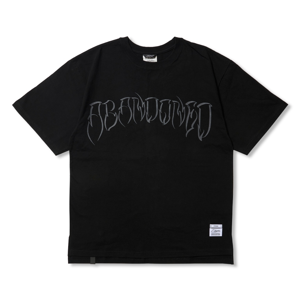 Abandoned Oversized Short Sleeves T-Shirts Black Abandoned Oversized Short Sleeves T-Shirts Black