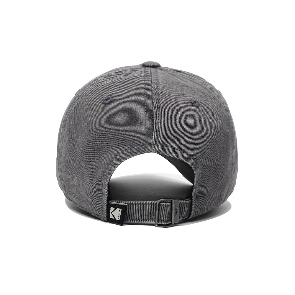 コダックアパレルスクエアロゴリラックスフィットボールキャップグレー