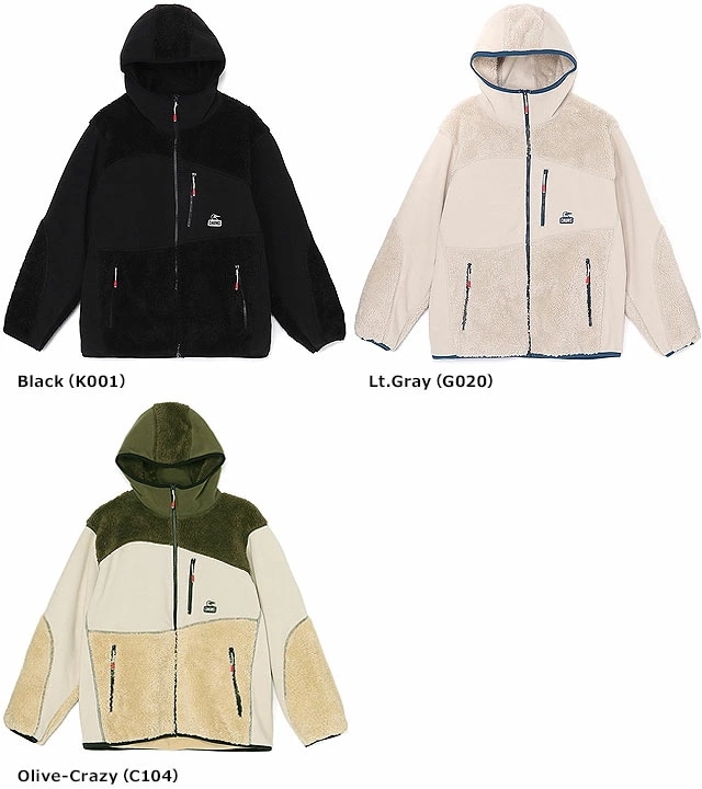 ボンディング フリース パネル パーカー [CH04-1419] M Bonding Fleece Panel Parka メンズ アウター 防風 マイクロフリース フーディー