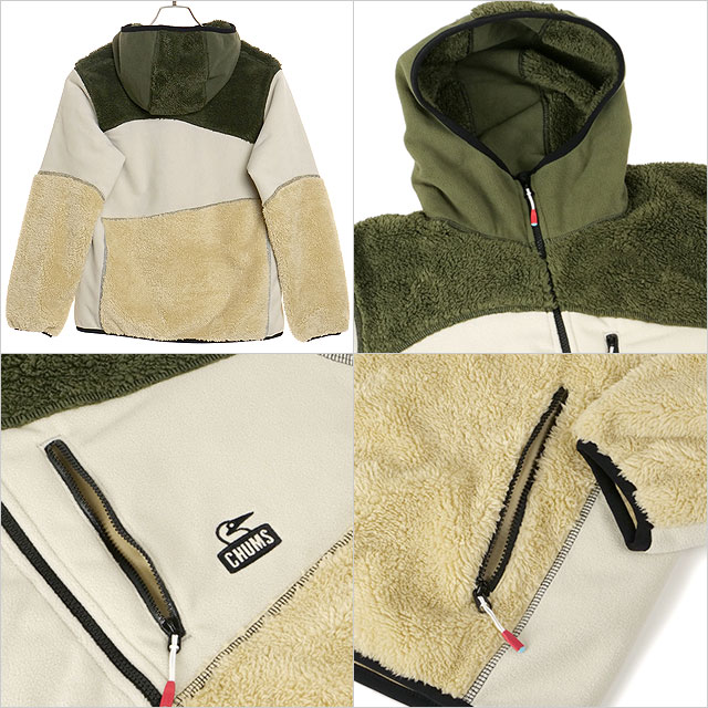 ボンディング フリース パネル パーカー [CH04-1419] M Bonding Fleece Panel Parka メンズ アウター 防風 マイクロフリース フーディー