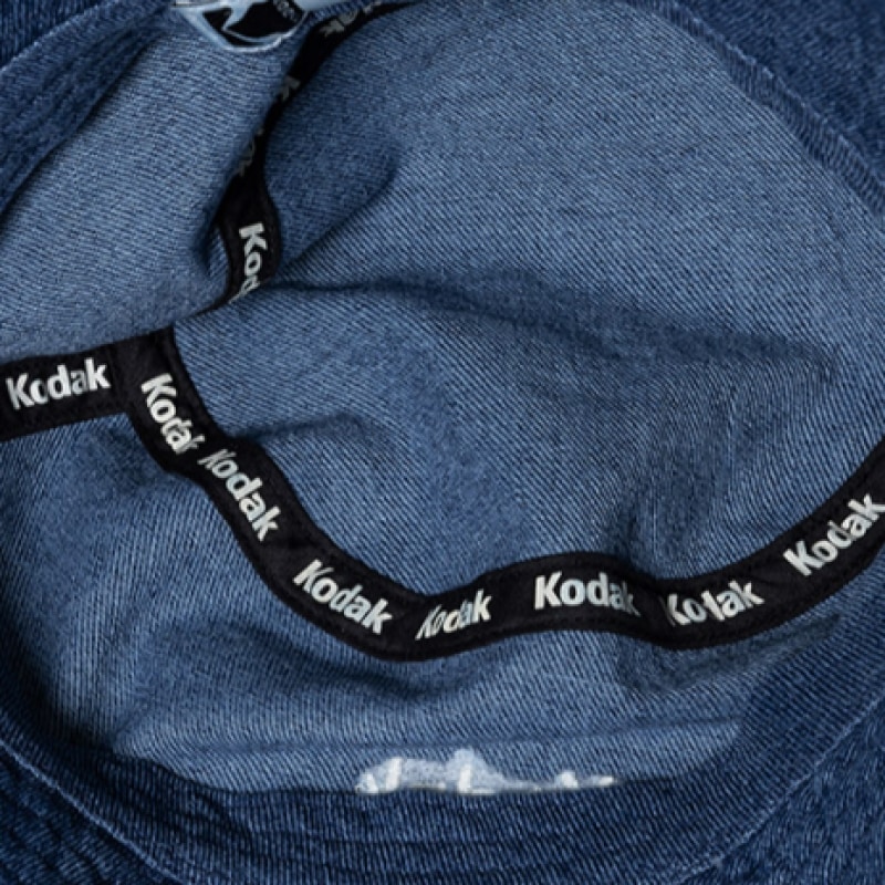 コダックデニムベーシックバケットハットデニム コダックデニムベーシックバケットハットデニム