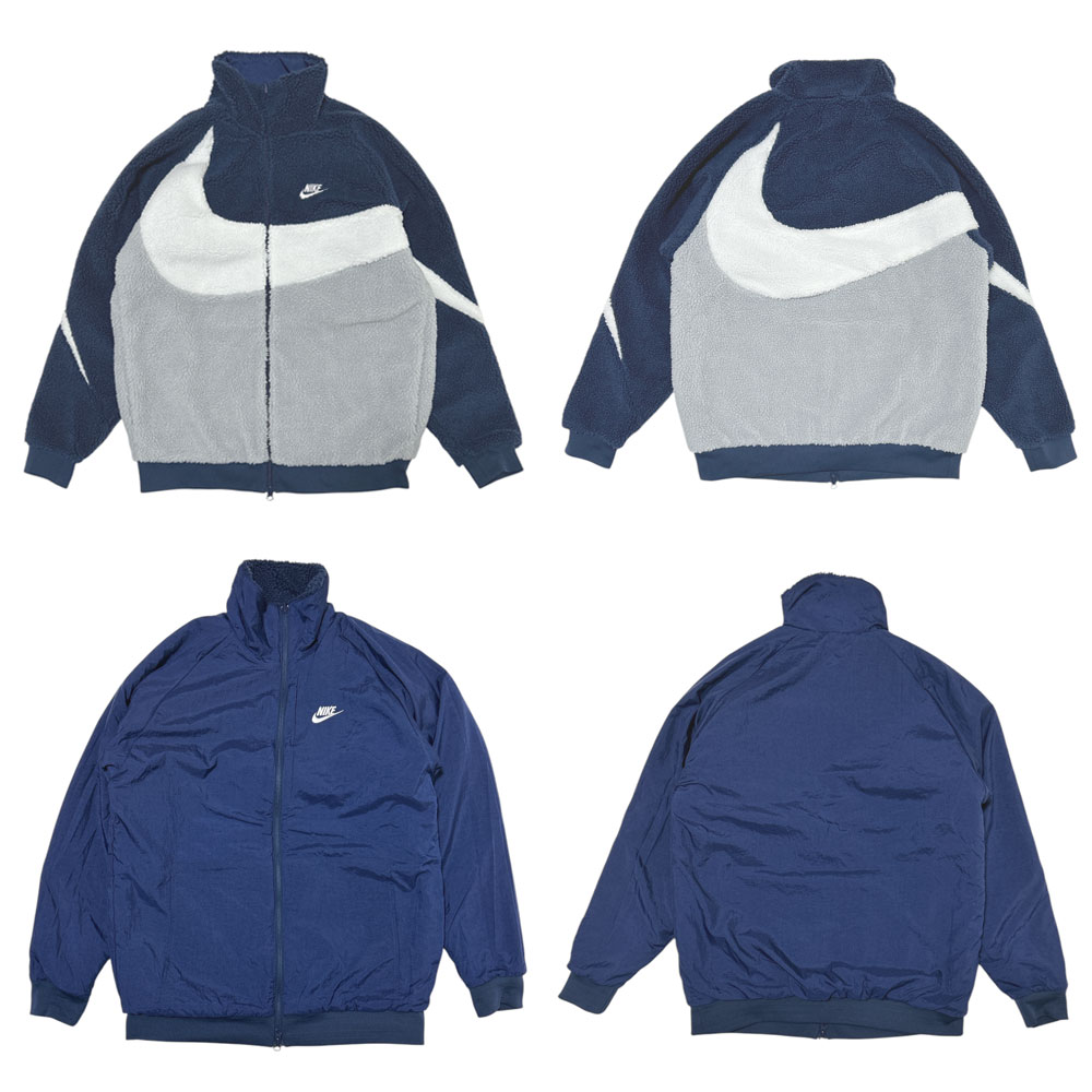 ナイキ NIKE M SWSH FULL ZIP JKT リバーシブル ボア フリース ジャケット BQ6546-411 228-000253-057