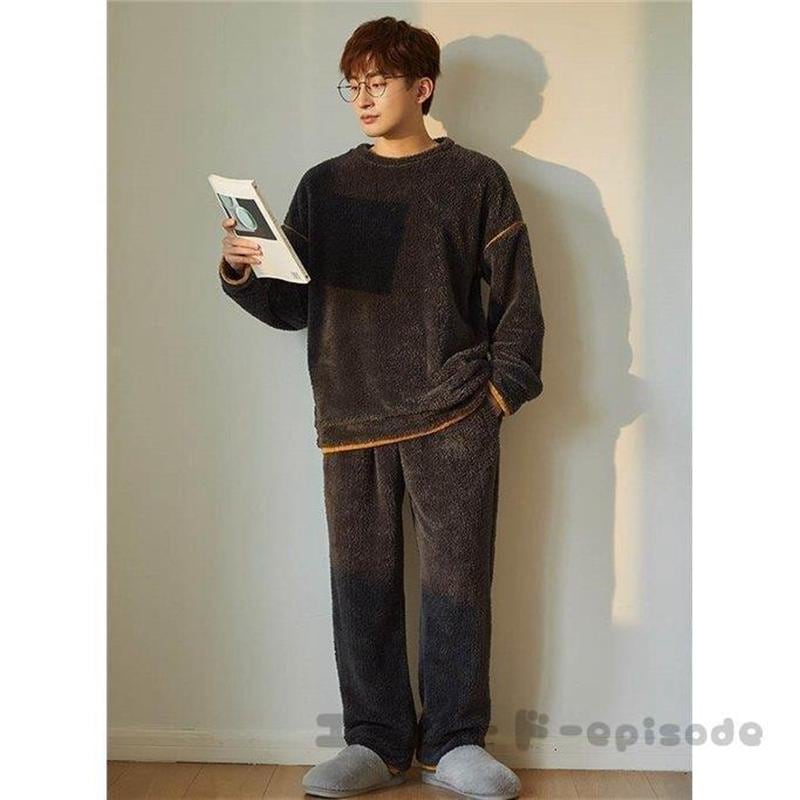 もこもこ パジャマ メンズ 用 長袖 ウェア メンズ 上下 メンズパジャマ おしゃれ ブランド 部屋着 セットアップ モコモコ もこもこ パジャマ メンズ 用 長袖 ウェア メンズ 上下 メンズパジャマ おしゃれ ブランド 部屋着 セットアップ モコモコ