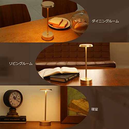 Govssing 間接照明 おしゃれ テーブルランプ バッテリー残量表示 ledライト タイマー機能 4000mAh 充電式 卓上ライト 3種類色温 無段階調光 スタンド デスクライト コードレス メ
