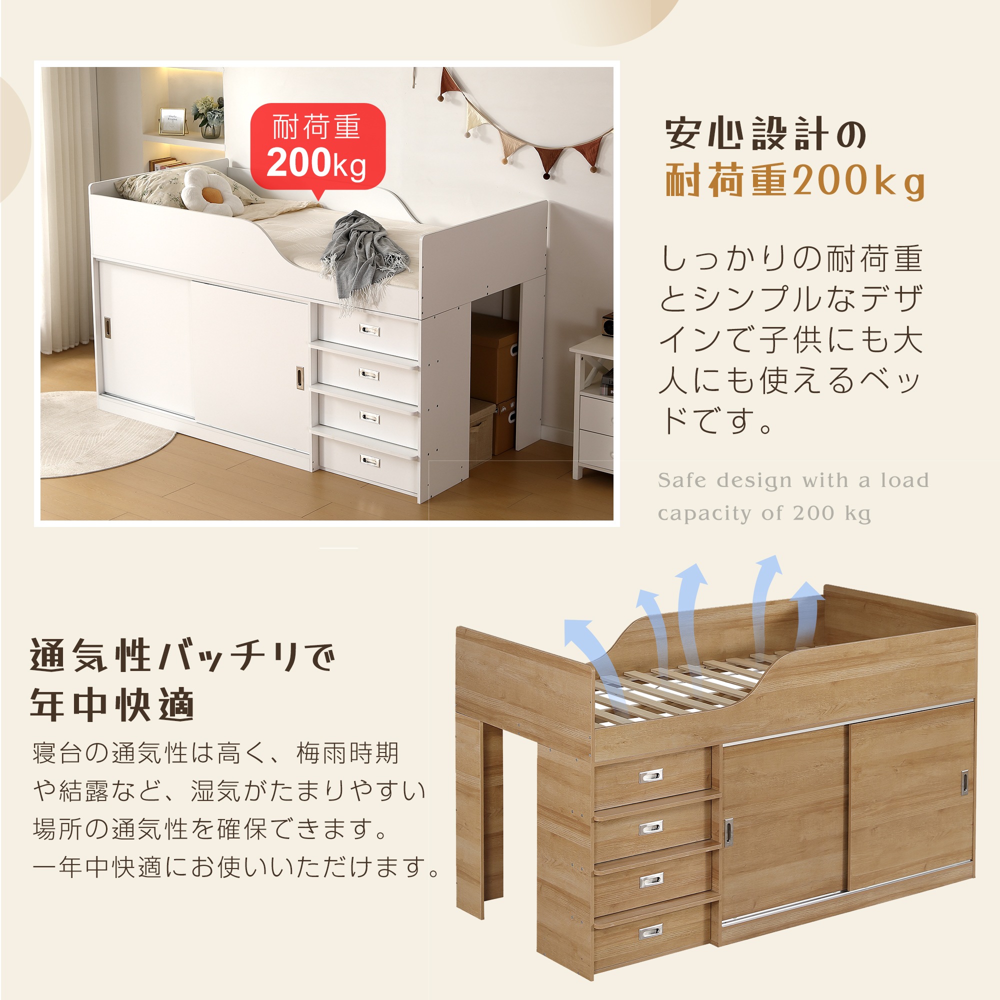 91【マット付き】システムベッド ロフトベッド S 木製 高さ115cm シングル ベッド ロータイプ ベッド コンパクト 収納 大人 一人暮らし 押入れ 引き出し収納 タンス付き 91【マット付き】システムベッド ロフトベッド S 木製 高さ115cm シングル ベッド ロータイプ ベッド コンパクト 収納 大人 一人暮らし 押入れ 引き出し収納 タンス付き