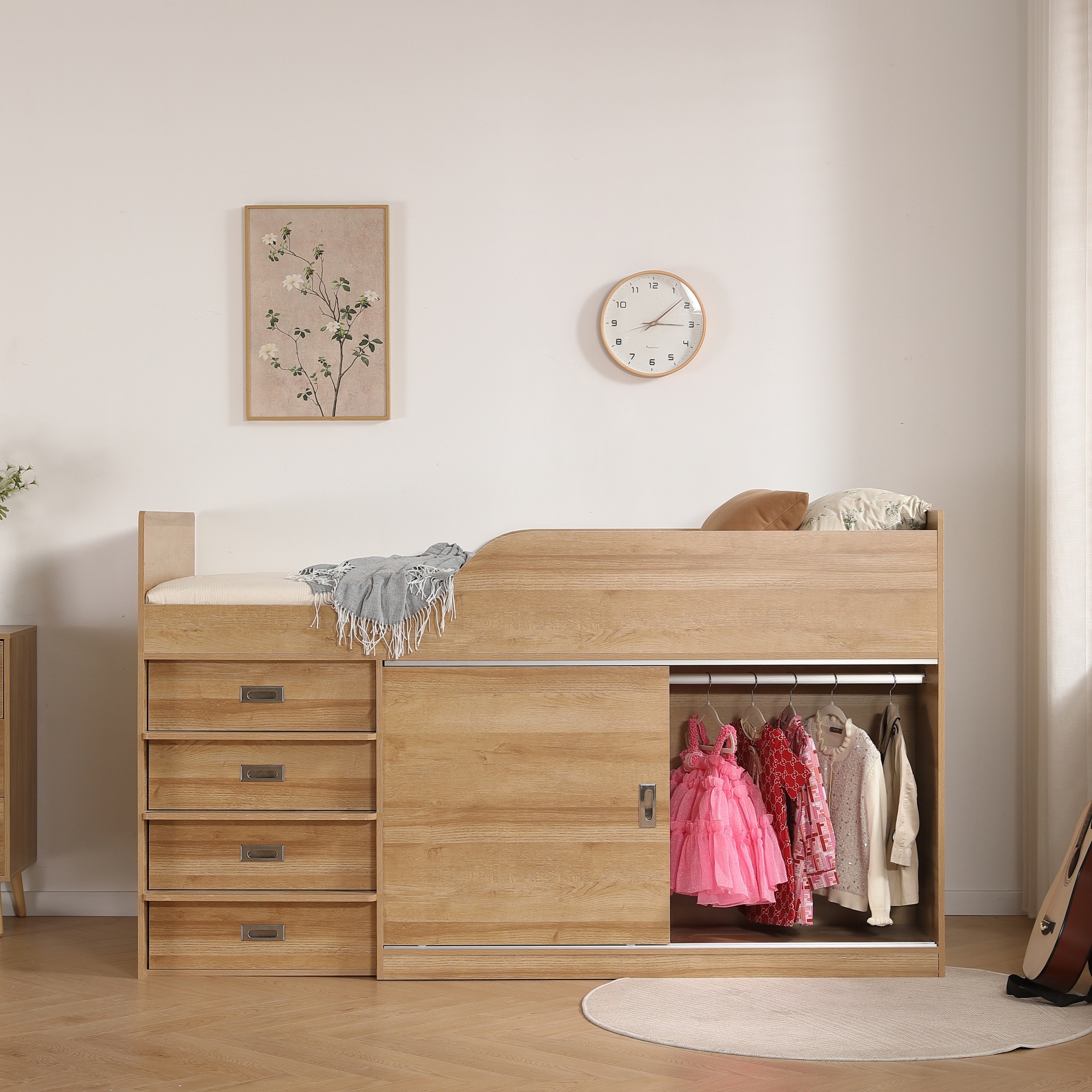 91【マット付き】システムベッド ロフトベッド S 木製 高さ115cm シングル ベッド ロータイプ ベッド コンパクト 収納 大人 一人暮らし 押入れ 引き出し収納 タンス付き 91【マット付き】システムベッド ロフトベッド S 木製 高さ115cm シングル ベッド ロータイプ ベッド コンパクト 収納 大人 一人暮らし 押入れ 引き出し収納 タンス付き