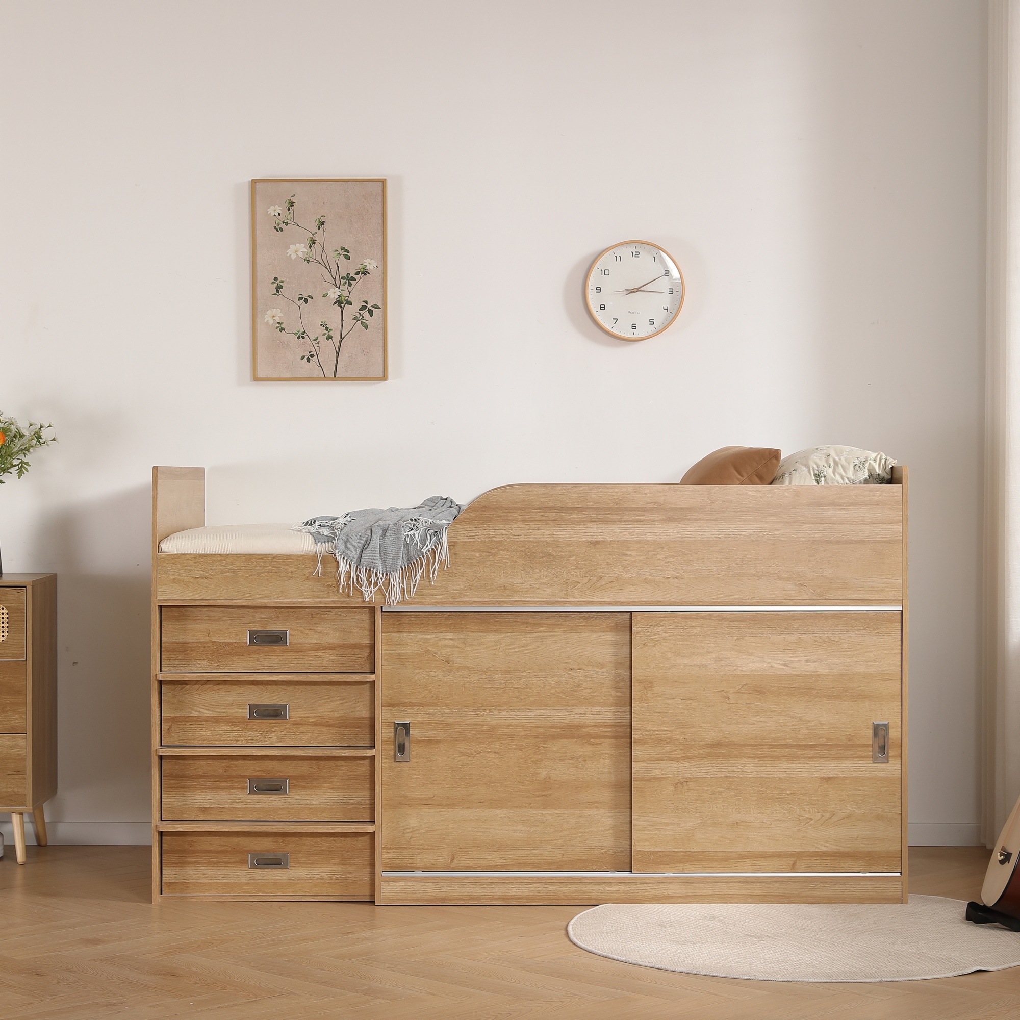 91【マット付き】システムベッド ロフトベッド S 木製 高さ115cm シングル ベッド ロータイプ ベッド コンパクト 収納 大人 一人暮らし 押入れ 引き出し収納 タンス付き 91【マット付き】システムベッド ロフトベッド S 木製 高さ115cm シングル ベッド ロータイプ ベッド コンパクト 収納 大人 一人暮らし 押入れ 引き出し収納 タンス付き