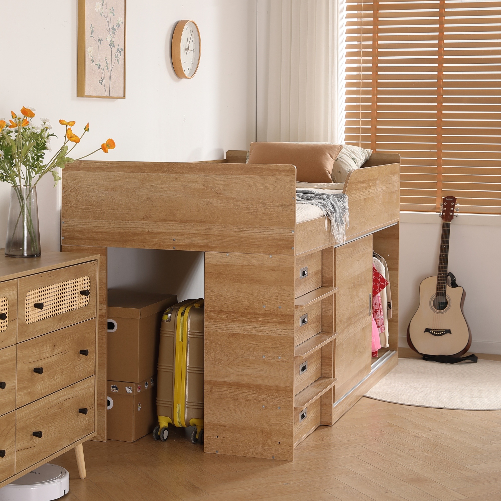 91【マット付き】システムベッド ロフトベッド S 木製 高さ115cm シングル ベッド ロータイプ ベッド コンパクト 収納 大人 一人暮らし 押入れ 引き出し収納 タンス付き 91【マット付き】システムベッド ロフトベッド S 木製 高さ115cm シングル ベッド ロータイプ ベッド コンパクト 収納 大人 一人暮らし 押入れ 引き出し収納 タンス付き