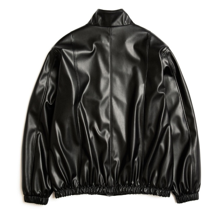 [SPERONE] Fox Leather Curved Panel Jacket
