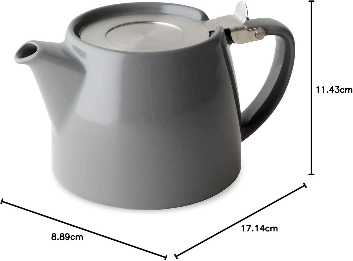 フォーライフ FOR LIFE ティーポット 陶器 530ml 3杯用 茶こし付き 食洗機対応 蓋が落ちない 片手で注げる 新生活 引っ越し祝い グレー スタンプティーポット 309Gry フォーライフ FOR LIFE ティーポット 陶器 530ml 3杯用 茶こし付き 食洗機対応 蓋が落ちない 片手で注げる 新生活 引っ越し祝い グレー スタンプティーポット 309Gry