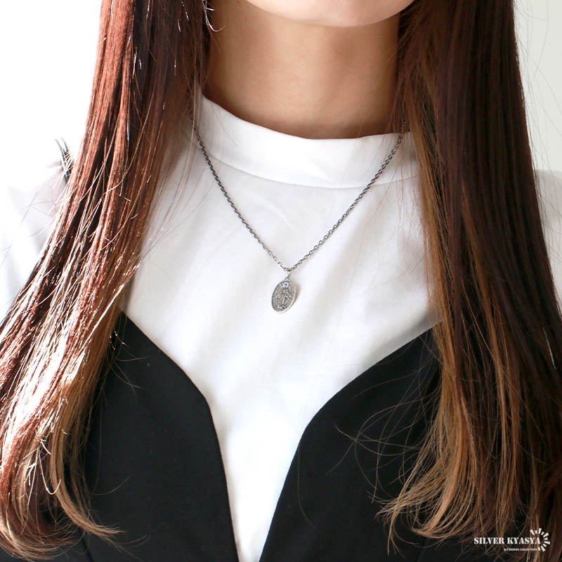 925 マリア メダイネックレス [cn055]