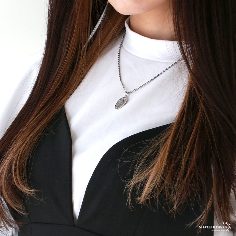 925 マリア メダイネックレス [cn055]