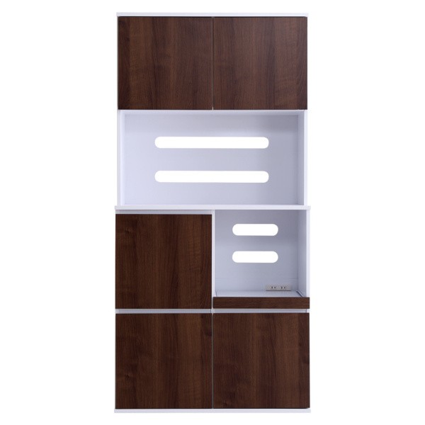 スリム レンジ台食器棚 幅79cm 高さ163cm キッチン収納 スライドトレー コンセント付 キッチンボード コンパクトラック スリム レンジ台食器棚 幅79cm 高さ163cm キッチン収納 スライドトレー コンセント付 キッチンボード コンパクトラック