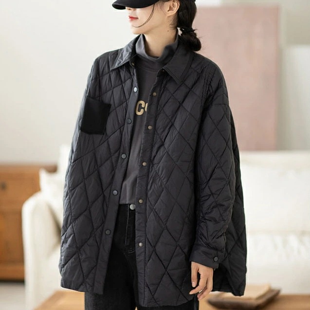 コートジャケットレディース秋冬日常着にぴったりなアウターアウターダウンジャケット中綿ダウン長袖羽織り大きいサイズ秋エアリーナイロンキルティングジャケット コートジャケットレディース秋冬日常着にぴったりなアウターアウターダウンジャケット中綿ダウン長袖羽織り大きいサイズ秋エアリーナイロンキルティングジャケット