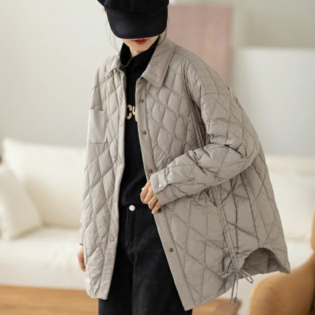 コートジャケットレディース秋冬日常着にぴったりなアウターアウターダウンジャケット中綿ダウン長袖羽織り大きいサイズ秋エアリーナイロンキルティングジャケット コートジャケットレディース秋冬日常着にぴったりなアウターアウターダウンジャケット中綿ダウン長袖羽織り大きいサイズ秋エアリーナイロンキルティングジャケット