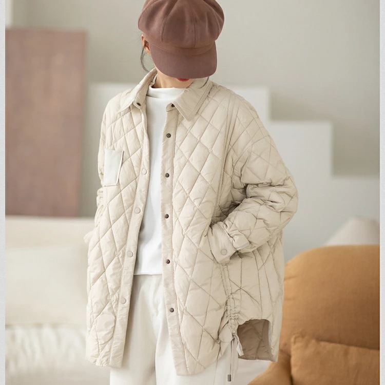 コートジャケットレディース秋冬日常着にぴったりなアウターアウターダウンジャケット中綿ダウン長袖羽織り大きいサイズ秋エアリーナイロンキルティングジャケット コートジャケットレディース秋冬日常着にぴったりなアウターアウターダウンジャケット中綿ダウン長袖羽織り大きいサイズ秋エアリーナイロンキルティングジャケット