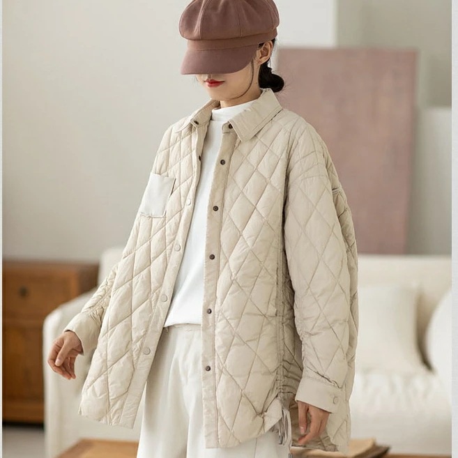 コートジャケットレディース秋冬日常着にぴったりなアウターアウターダウンジャケット中綿ダウン長袖羽織り大きいサイズ秋エアリーナイロンキルティングジャケット コートジャケットレディース秋冬日常着にぴったりなアウターアウターダウンジャケット中綿ダウン長袖羽織り大きいサイズ秋エアリーナイロンキルティングジャケット
