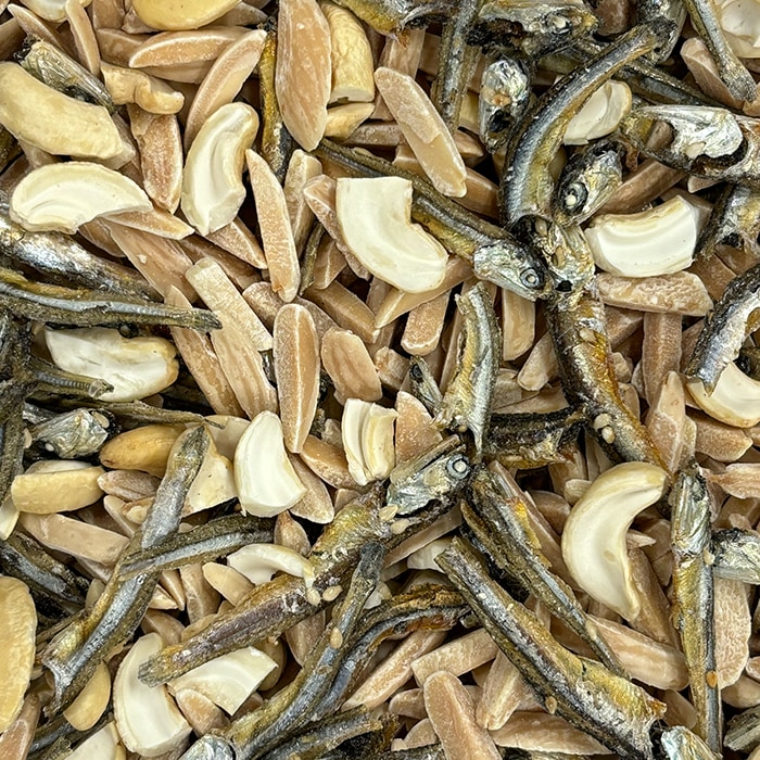 小魚アーモンド＆カシューナッツ入り　バルク（100袋）大容量 ロット販売 メーカー直送