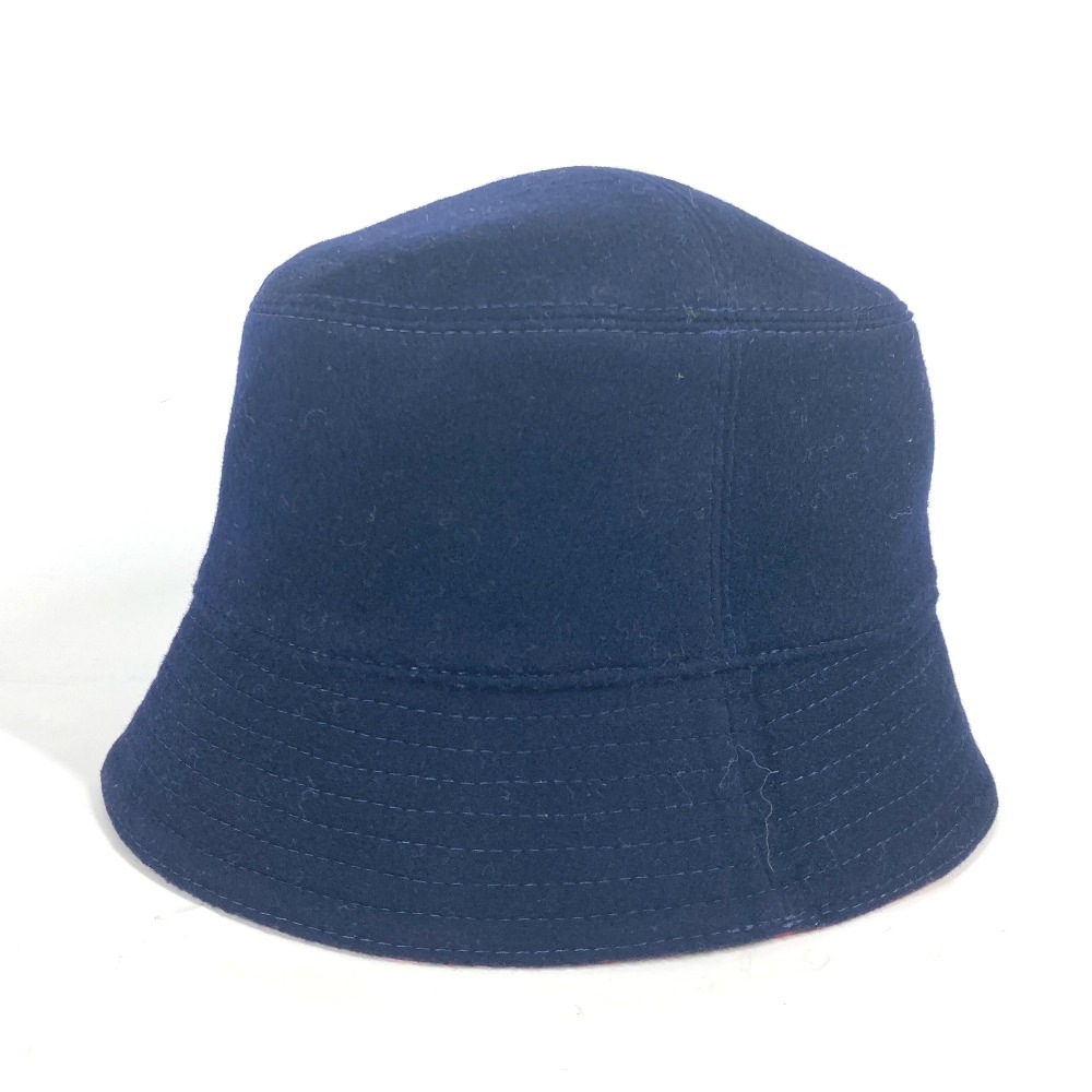 ハット M7011M シャポーモノグラム レコード ハット帽 帽子 バケットハット ボブハット ウール ネイビー ハット M7011M シャポーモノグラム レコード ハット帽 帽子 バケットハット ボブハット ウール ネイビー