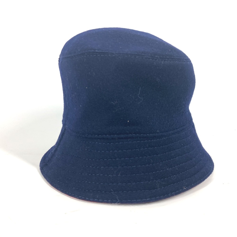 ハット M7011M シャポーモノグラム レコード ハット帽 帽子 バケットハット ボブハット ウール ネイビー ハット M7011M シャポーモノグラム レコード ハット帽 帽子 バケットハット ボブハット ウール ネイビー