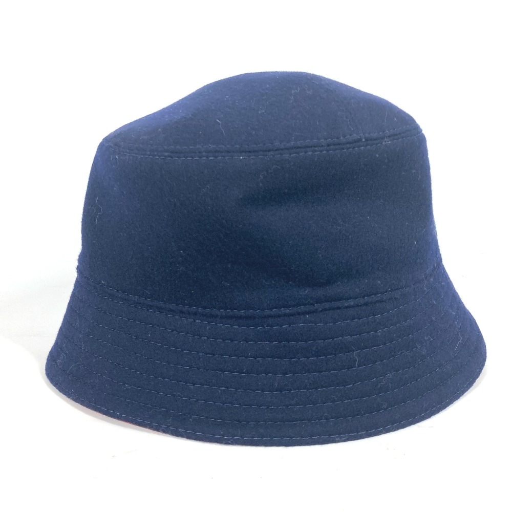 ハット M7011M シャポーモノグラム レコード ハット帽 帽子 バケットハット ボブハット ウール ネイビー ハット M7011M シャポーモノグラム レコード ハット帽 帽子 バケットハット ボブハット ウール ネイビー