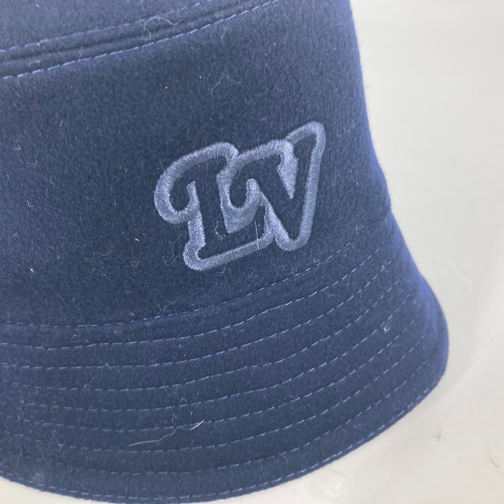 ハット M7011M シャポーモノグラム レコード ハット帽 帽子 バケットハット ボブハット ウール ネイビー ハット M7011M シャポーモノグラム レコード ハット帽 帽子 バケットハット ボブハット ウール ネイビー