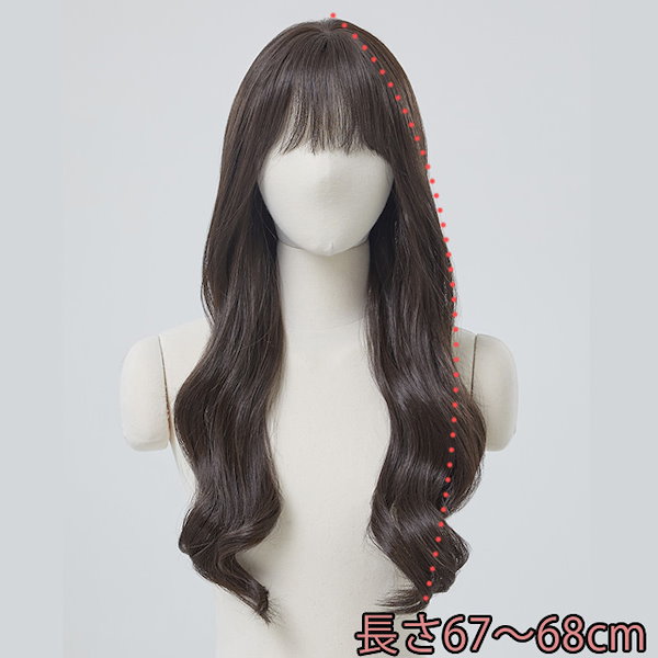 Qoo10] ピンクエイジ ウィッグ ロングウェーブ フルウィッググ