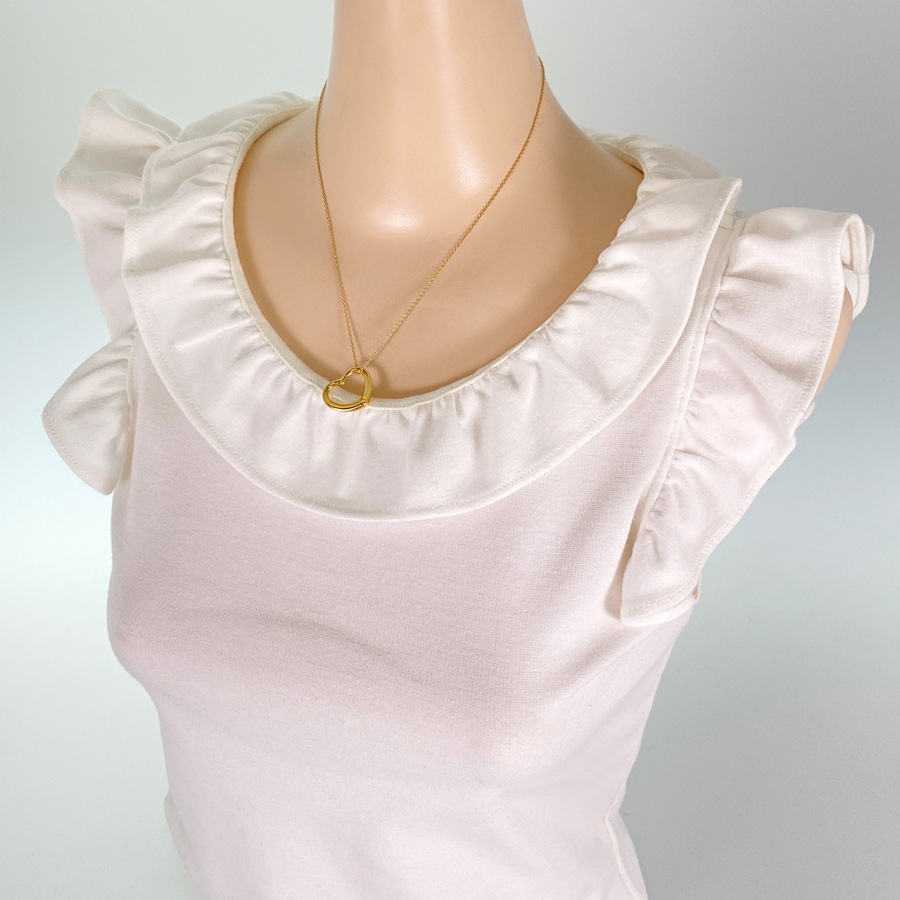 オープンハート ネックレス ju【中古】 オープンハート ネックレス ju【中古】