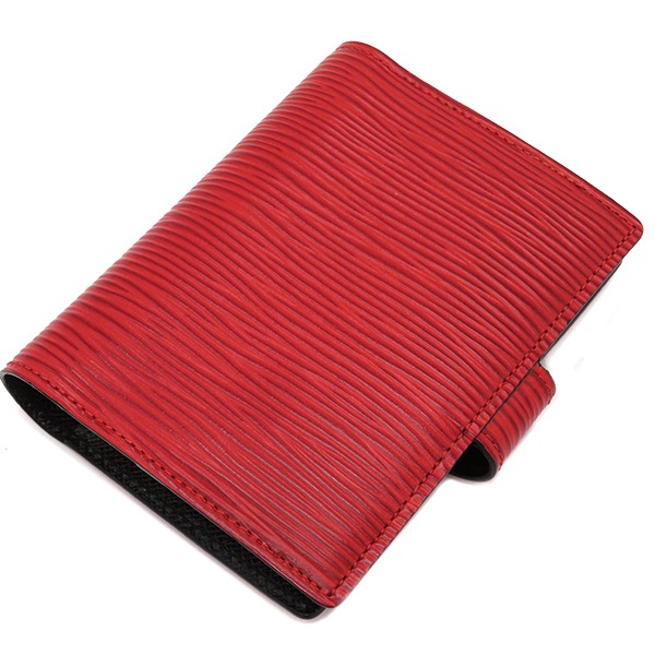 ルイヴィトン 名刺入れ/手帳カバー アジェンダ ミニ エピレザー（極美