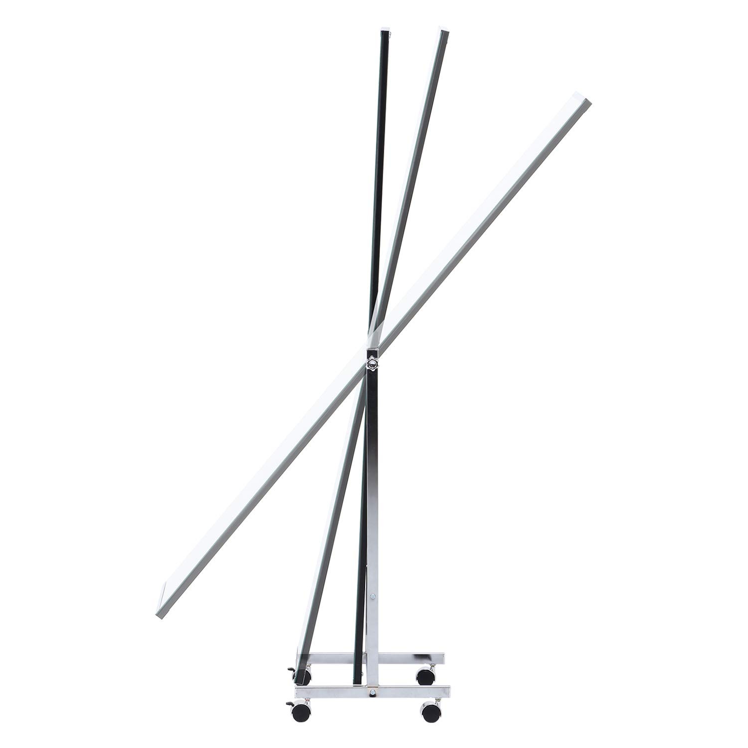 不二貿易 スタンドミラー 幅37×奥行36×高さ159cm シルバー 姿見