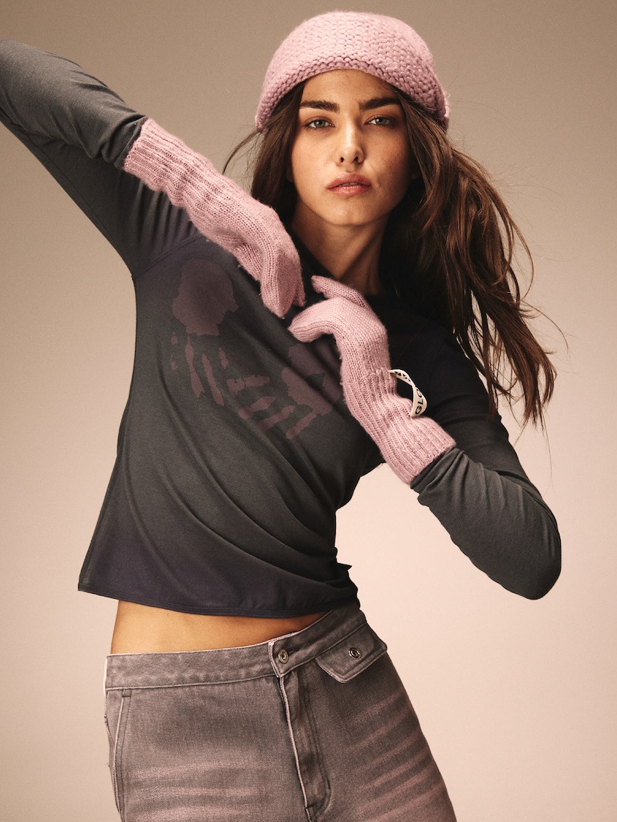 ★GLOWNY★TIMO KNIT GLOVES (LAVENDER)★正規品/韓国直送料込 ☆GLOWNY☆TIMO KNIT GLOVES (LAVENDER)☆正規品/韓国直送料込