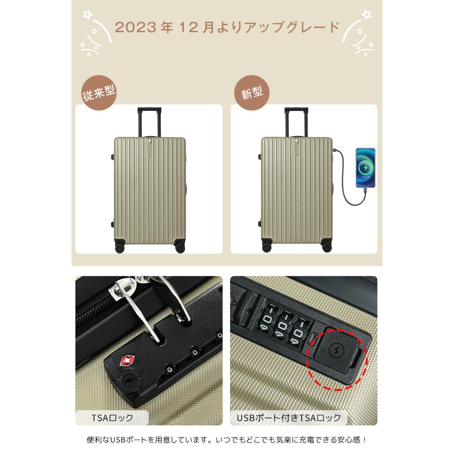 ダブルキャスター キャリーケース ダブルキャスター かわいい USBポート付き キャリーバッグ 旅行用 軽量 ストッパー付き ファスナー 【1年間保証】 スーツケース 海外 大容量 S/M/Lサイズ ダブルキャスター キャリーケース ダブルキャスター かわいい USBポート付き キャリーバッグ 旅行用 軽量 ストッパー付き ファスナー 【1年間保証】 スーツケース 海外 大容量 S/M/Lサイズ