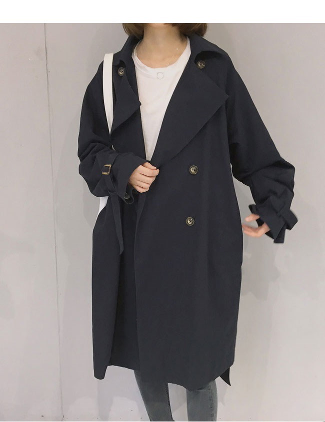 レディース服 女性 ファッション コート アウター トレンチコート ロング丈 秋服 ダブルボタン ゆったり 大きいサイズ 黒 ベージュ バックル パフ袖 レディース服 女性 ファッション コート アウター トレンチコート ロング丈 秋服 ダブルボタン ゆったり 大きいサイズ 黒 ベージュ バックル パフ袖