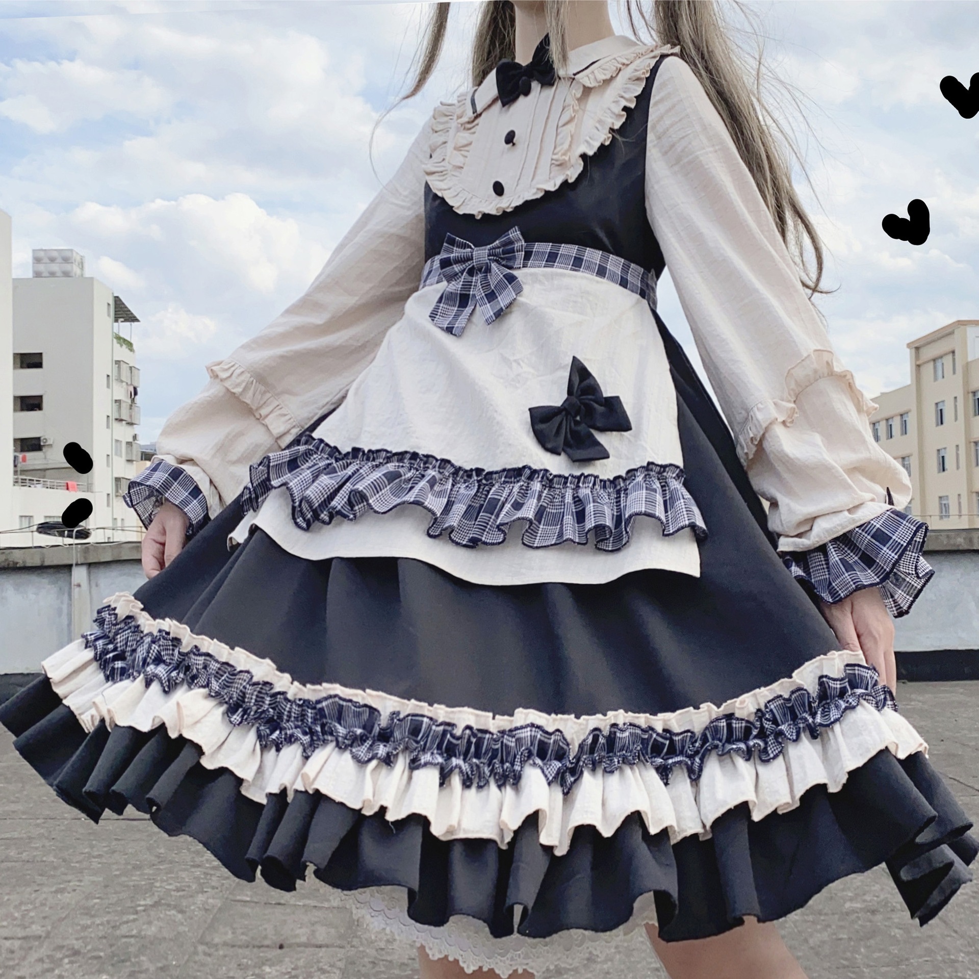 OP少女 ロリータ ワンピース ドレスジャンパースカート イベント ハロウィン卒業式結婚式姫様 A328