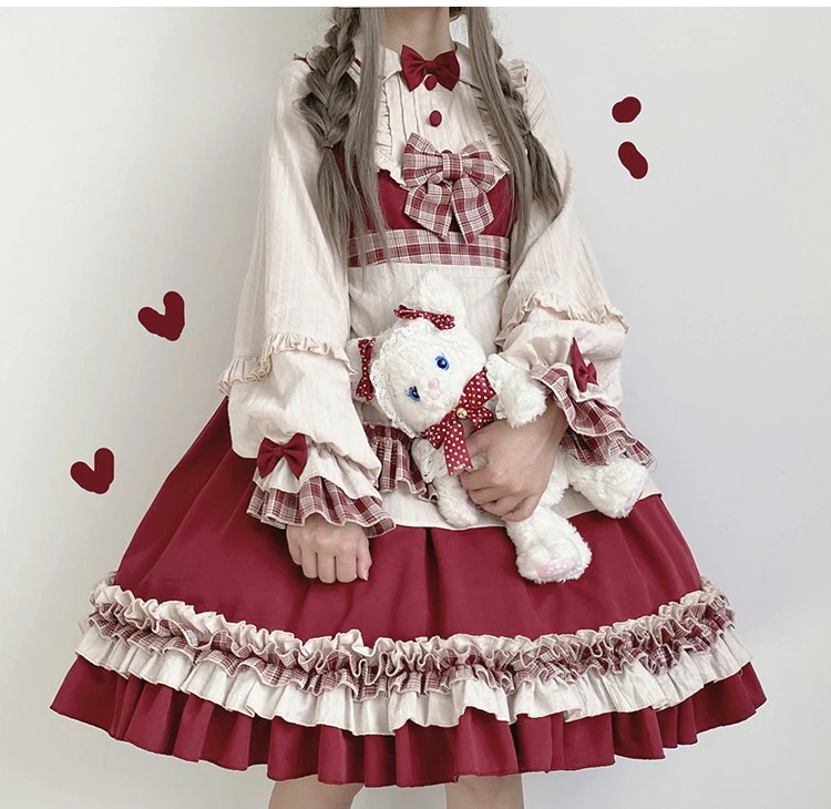 OP少女 ロリータ ワンピース ドレスジャンパースカート イベント ハロウィン卒業式結婚式姫様 A328