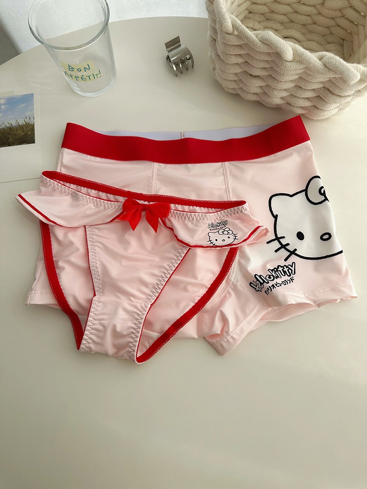 【1点ご購入 で10点プレゼントいたします】キティちゃんブルーのカップルパンツ1男1女アニメかわいい2025純綿枠 【1点ご購入 で10点プレゼントいたします】キティちゃんブルーのカップルパンツ1男1女アニメかわいい2025純綿枠