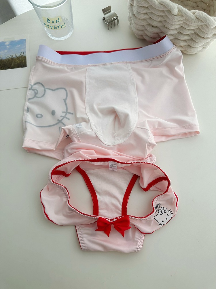 【1点ご購入 で10点プレゼントいたします】キティちゃんブルーのカップルパンツ1男1女アニメかわいい2025純綿枠 【1点ご購入 で10点プレゼントいたします】キティちゃんブルーのカップルパンツ1男1女アニメかわいい2025純綿枠