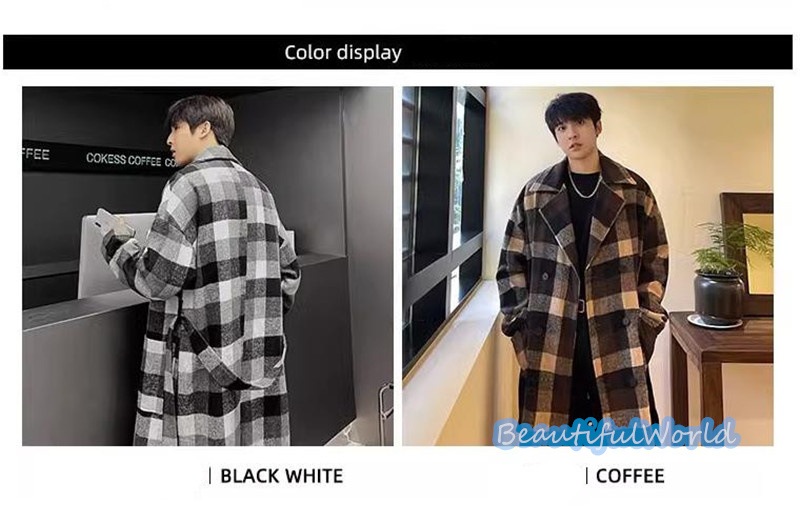チェスターコート メンズ ミドルコート ロングコート ビジネスコートチェック柄 冬服アウター 紳士服 防寒 保温 秋冬 暖かい 暖かい 防寒着N38
