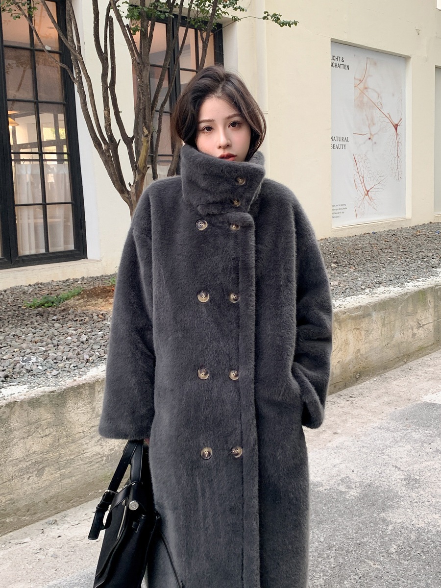 INED イネド シャギーPコート MANTECO チャコールグレー 9 INED / イネド シャギーPコート《MANTECO》 INED イネド シャギーP