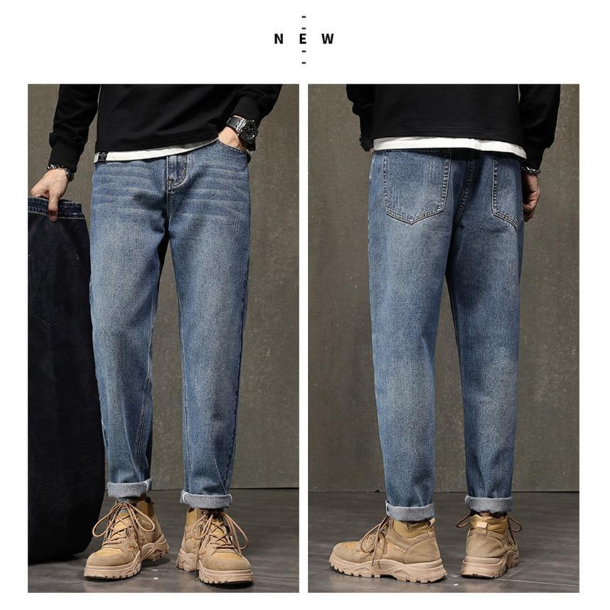 セール ジーンズ 裏起毛 メンズ デニムパンツ ボトムス ロング ストレート ジーパン ズボン カジュアル ゆったり 保温 厚手 コーデ ファション