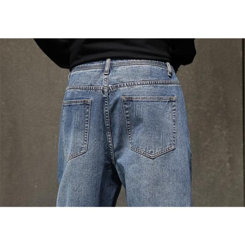 セール ジーンズ 裏起毛 メンズ デニムパンツ ボトムス ロング ストレート ジーパン ズボン カジュアル ゆったり 保温 厚手 コーデ ファション