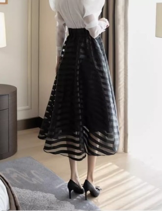 レディース スカート フレア フレアスカート ミモレ Aライン フェミニン ハイウエスト 透け感 シースルー ヴィンテージ 大人可愛い きれいめ シンプル おしゃれ エスニック エキゾチック こなれ感